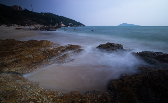 慢门 海景 沙扒