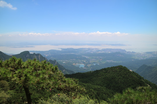 庐山含鄱口 远眺鄱阳湖