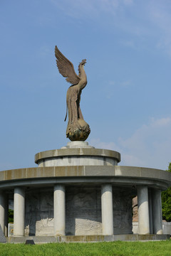 韩国首尔青瓦台 凤凰雕像