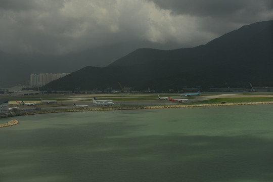 鳥瞰香港機場