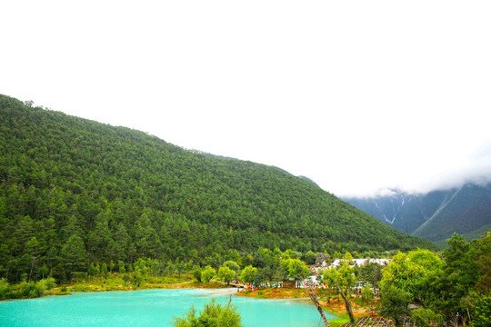 山水美景 玉龙雪山蓝月谷