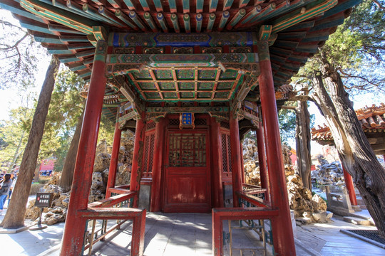 北京故宫御花园四神祠