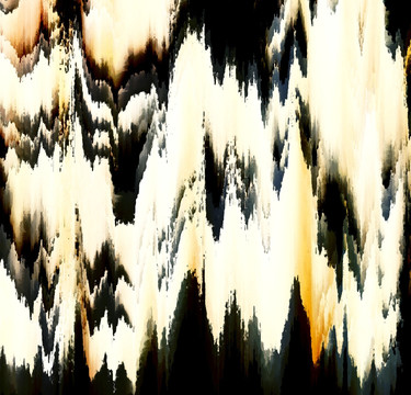 水墨山水 合層