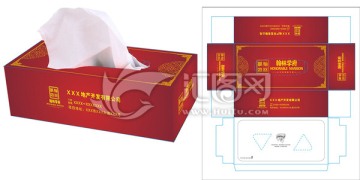 房地產(chǎn)廣告抽紙盒設(shè)計