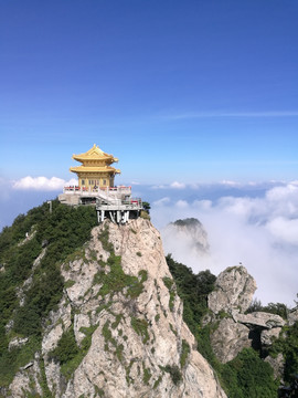 河南 老君山 洛阳 老子 雾天