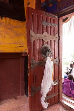 布达拉宫 藏式大门