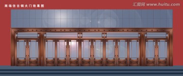 古銅門 金屬門 仿古銅門