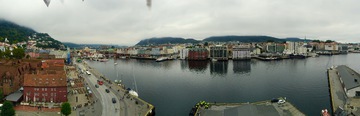 卑尔根俯瞰全景图 Bergen