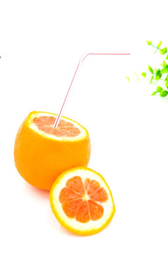 鲜橙汁 创意水果摄影
