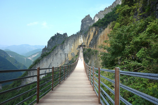 天门洞 铁索桥 重庆涪陵武陵山