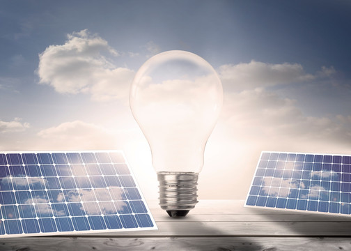 燈泡 太陽能電池板