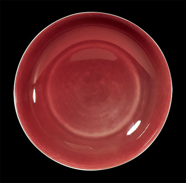 祭红釉碗