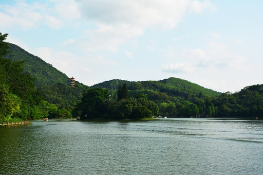 湖光山色唯美风景