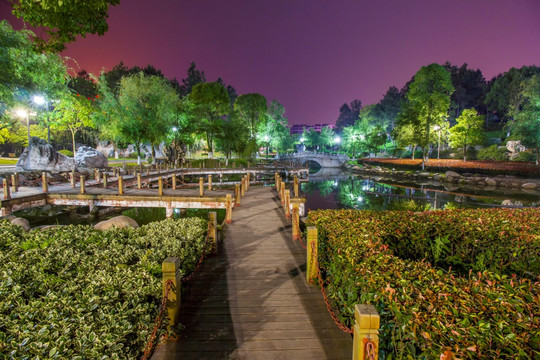 江西省上饶市紫阳公园景观桥