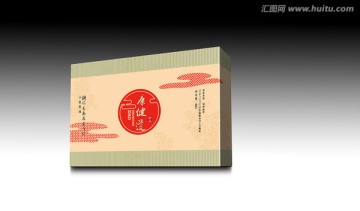 保健品禮盒PS分層平面圖