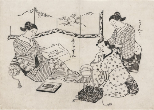 日本手工藝者浮世繪