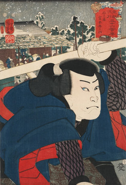 日本武士人物浮世绘