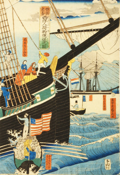 日本风景浮世绘 画廊品质