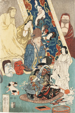 日本神話人物浮世繪 畫廊高清
