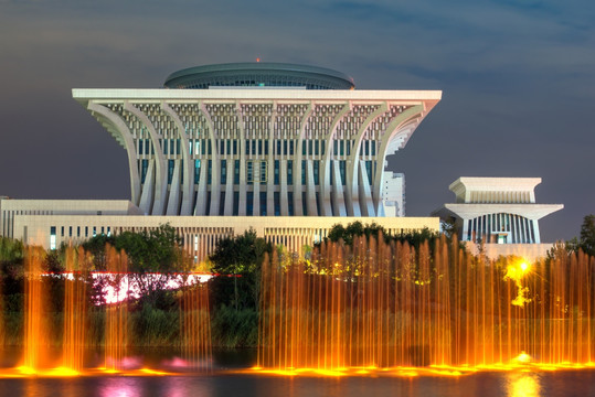 中国国学中心夜景