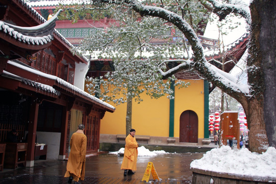 灵隐雪景