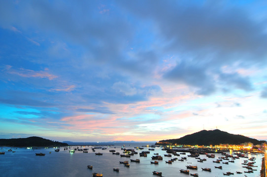 大海落日 海上晚霞 天空彩云