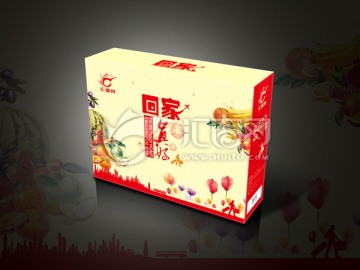 回家禮盒展開圖