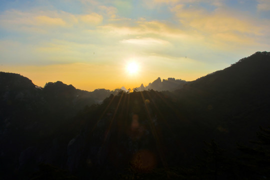 黄山日出