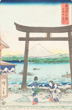 日本人物风景绘 画廊品质