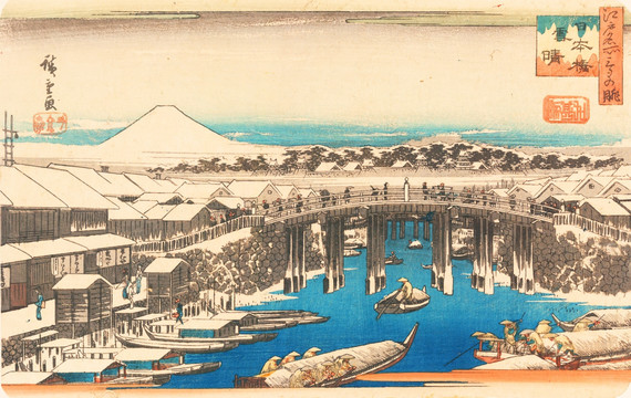 日本風(fēng)景繪畫 畫廊品質(zhì)