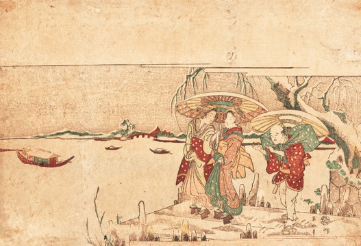 江户时代人物生活画 画廊品质