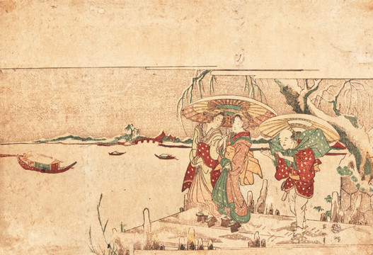 江戶時代人物生活畫 畫廊品質