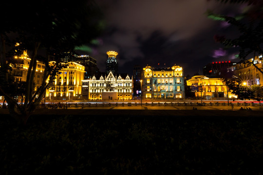 上海外滩建筑夜景