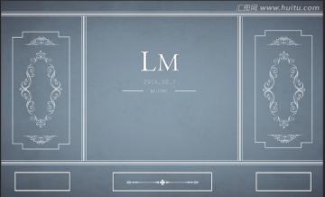 高級(jí)灰白婚禮背景