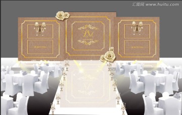 深香檳金高端婚禮