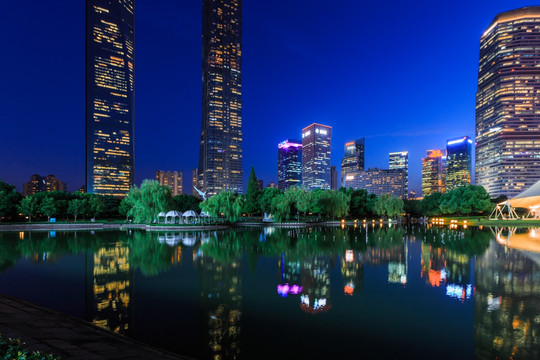 上海城市建筑夜景