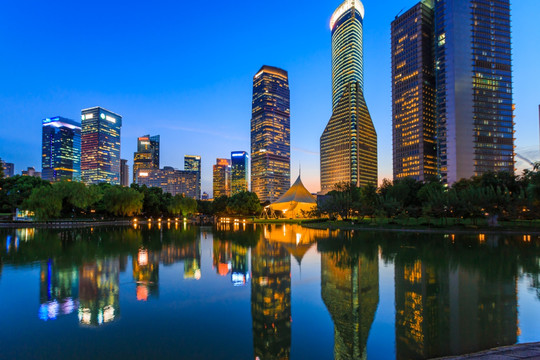 上海城市建筑夜景