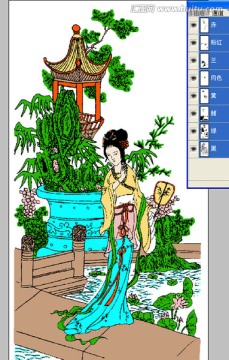 花園慢步