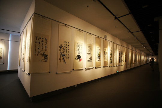 书画展 展厅 展览馆