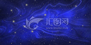 抽象艺术画布星空