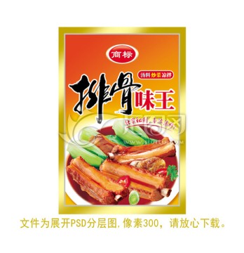 排骨味王食品包装袋子设计PSD