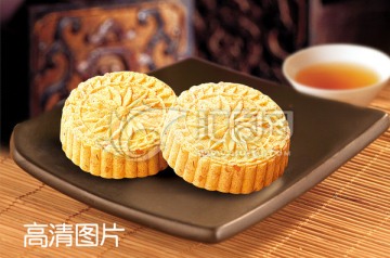 菊花杏仁餅 高清圖片