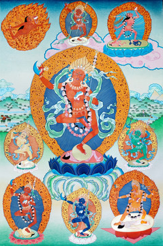 唐卡（高清合層）