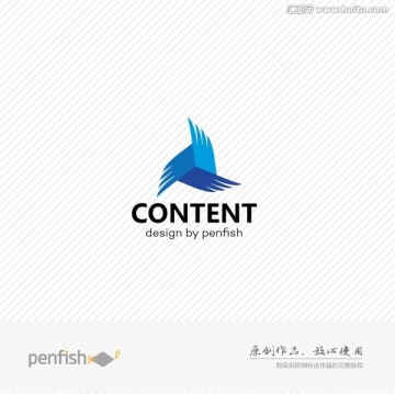 立方體翅膀組合LOGO