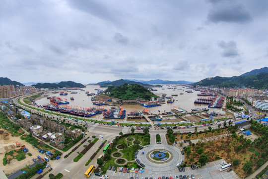 石浦渔港全景