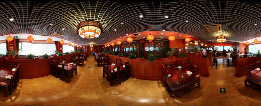 中式茶餐厅360内景