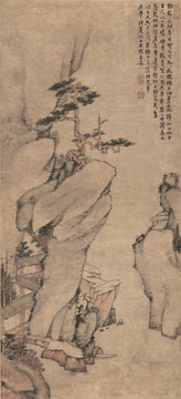 戴本孝 蒼松勁節(jié)圖 高清掃描