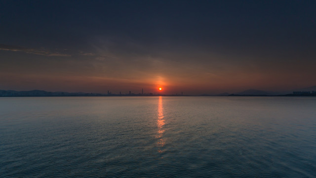 深圳湾日出