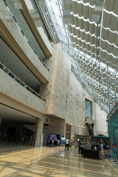 重庆中国三峡博物馆内部屋顶结构
