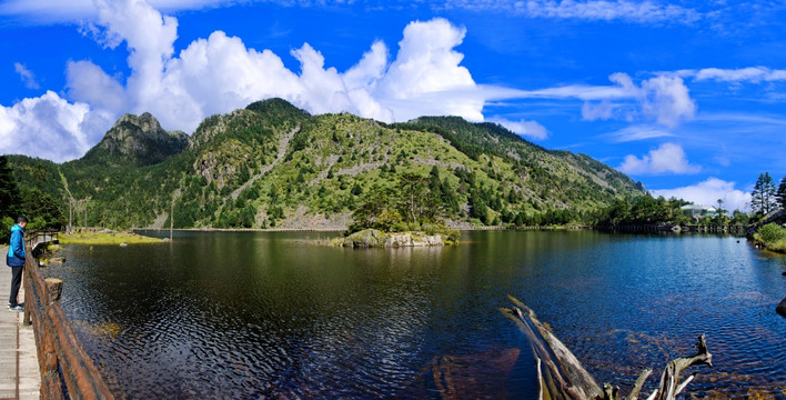 高原湿地全景图